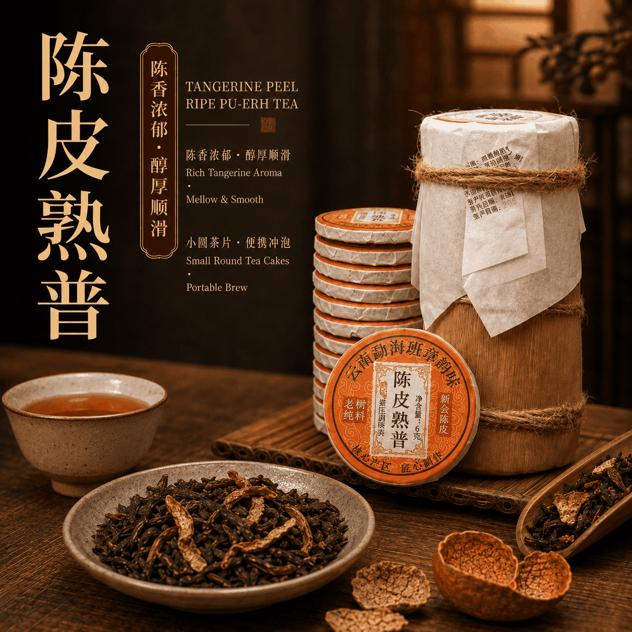 陈皮熟普茶 - 1